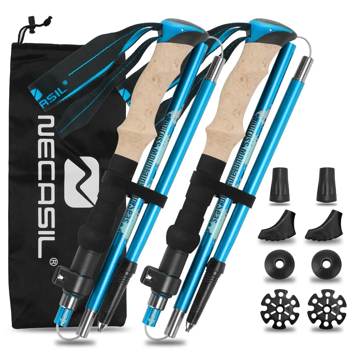 Juego de 2 Bastones de Trekkin - Trekking Pole Carbon reseña y precio