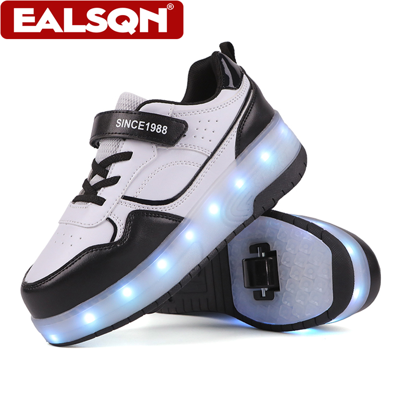 Nuevos patines con ruedas LED  - Running Shoes Men reseña y precio
